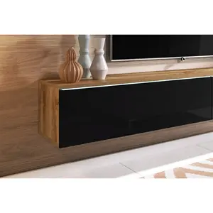 Doyal Tv Stand for Tvs up to 78 " Wotan/Black