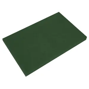 Sealey 12 x 18 x 1" Green Scrubber Pads Durable Heavy Duty - Pack of 5 GSP1218