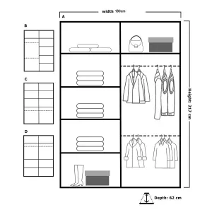 Sliding Wardrobes 4U Buckingham Mirror Sliding Door Wardrobe W1800mm x H2170mm