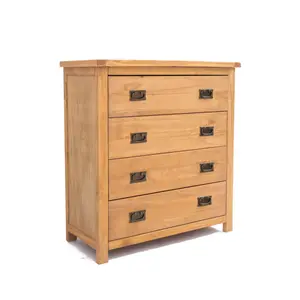 Lugo 4 Drawer Chest of Drawers Bras Drop Handle