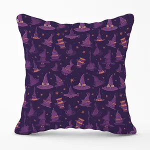 Witch Hats And Broomsticks Cushions 45cm x 45cm