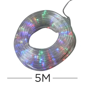 ValueLights LED Battery Operated Festive Outdoor 5M Multi-Coloured Strip Lights With Remote Control