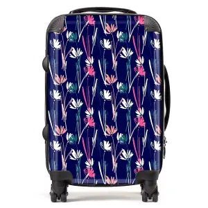 Hand Drawn Wild Flowers Suitcase - Cabin