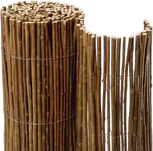 Natural Willow Garden Fence Screening Roll Privacy Border Sun Protection 1.8m x 4m