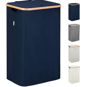 Fabric Laundry Hamper Blue