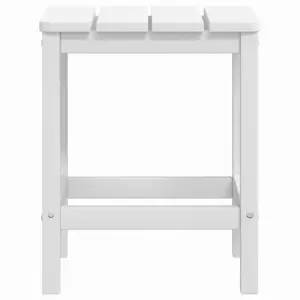 Berkfield Garden Adirondack Chairs with Table HDPE White