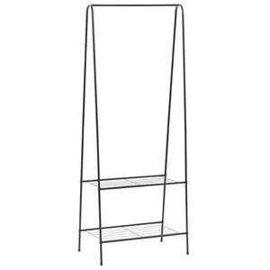 Caples Steel Clothes Rack Black