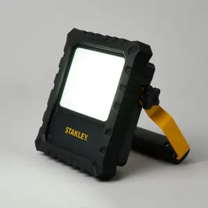 Litecraft Stanley Portable Rechargable Black 20 Watt LED IP54 Outdoor Work Light