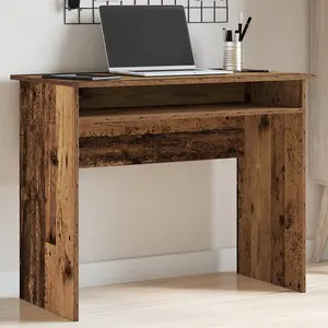 Berkfield Desk Old Wood 90x50x74 cm Engineered Wood