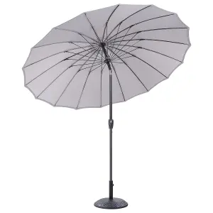 Garden Market Parasol 2.55 m Light Grey BAIA