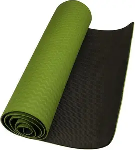 Eco-Friendly TPE Yoga Mat's Thick Exercise Fitness Physio Pilates Gym Mats