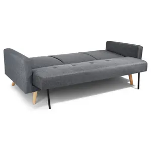 Narvik Click Clack 3 Seater Sofa Bed - Grey