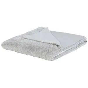 Blanket GELIK 180 x 200 cm Light Grey