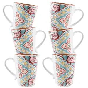 Purely Home Rio Corte Melamine Mugs - Set of 6