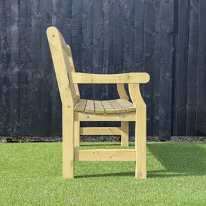 Waltons 3 Seater 5ft Garden Bench Pressure Treated Outdoor Seating