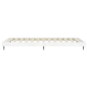 Berkfield Bed Frame High Gloss White 90x190 cm 3FT Single Engineered Wood