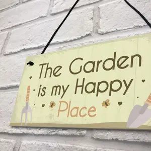 Red Ocean Novelty Garden Sign Hanging Wall Plaque Gift For Gardeners Mum Nan Home Decor Garden Shed Plaque