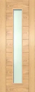 Green & Taylor Oak 7 Panel 1 Lite Frosted Glass - Prefinished Internal Door