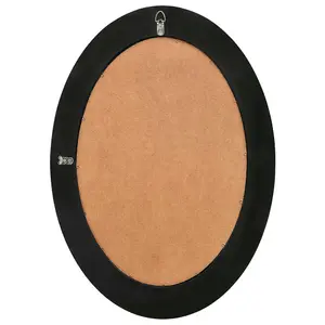 Berkfield Wall Mirror Baroque Style 50x70 cm Black