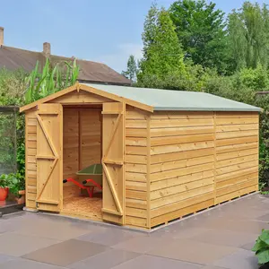 Garden Value 8 ft. W x 12 ft. D Windowless Overlap Shed