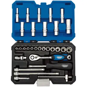 Draper 1/4" Sq. Dr. Metric Socket Set 30 Piece 16444