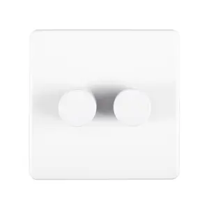 Wall Mounted Dimmer Matt White