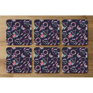 Square 6 Piece Coaster Set (Set of 6)