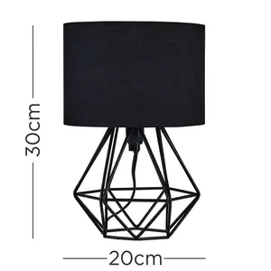 Bartelt Metal Table Lamp Black / Black / No