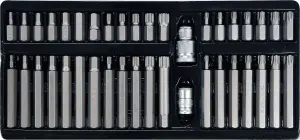 Yato torx, spline and hex screwdriver bits set 40 pcs.