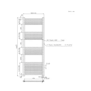 Right Radiators Prefilled Electric Straight Heated Towel Rail Bathroom Ladder Warmer Rads - White 1400x500 mm