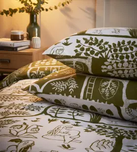 furn. Frida Abstract Floral Reversible Duvet Cover Set