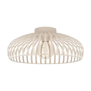 EGLO Mogano 3 Sandy Steel Minimalist, Caged Style Ceiling Light