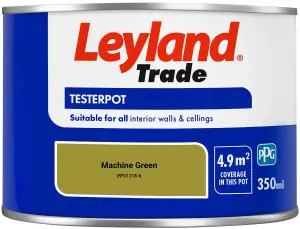 Leyland Trade Vinyl Matt Walls & Ceilings Emulsion Paint Machine Green (PPG1218-6) 350ml Tester