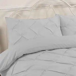 Pintuck Pleated Duvet Cover Set Bedding