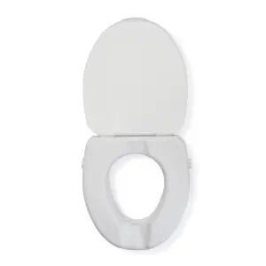 Croydex White Standard Raised Standard close Toilet seat