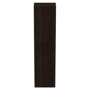 Ideal Standard i.life A Tall Matt Coffee Oak effect Single Wall-mounted Bathroom Cabinet (H)160cm (W)40cm