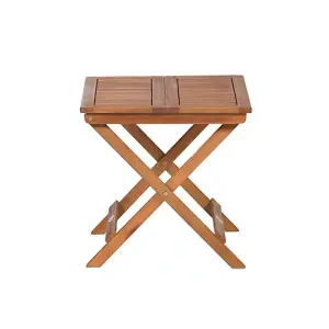 Mini Square Folding side Table - Acacia Hardwood - L50 x W50 x H45 cm