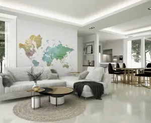 Arthouse World Map Wall Mural