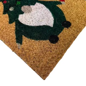 Christmas Multicolour Gonk Door mat, 57cm x 40cm