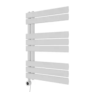 Agadon Lola Open Electric Designer Panel Towel Radiator - 750 x 500 mm White - 300 W