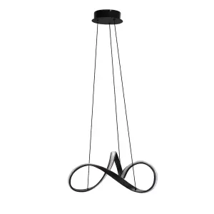 Luminosa Elegance LED Pendant Lamp 36W 2800Lm 3000K Black