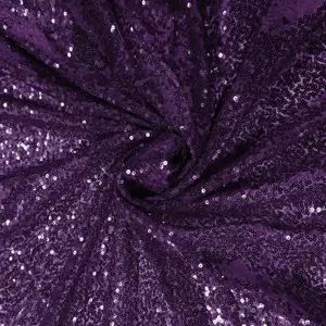 4ft x 7ft Sequin Backdrop Photography Background Shiny Fabric Glitter Curtain Backdrop, Purple