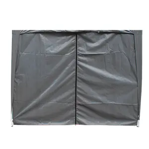 SunDaze Anthracite Side Panel with Zipper for 3x3M Pop Up Gazebo Tent 1 Piece