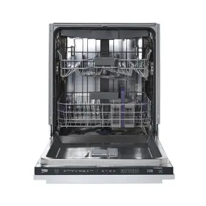 Beko DIN48Q20 Integrated Full size Dishwasher - Black & white