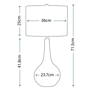 Elstead Upton 1 Light Table Lamp, E27