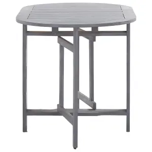 Berkfield Garden Table Grey 120x70x74 cm Solid Acacia Wood