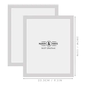 Assorted Photo Frames - Set of 10 White