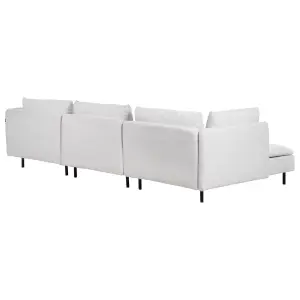 Right Hand Modular Fabric Corner Sofa Grey EGERIS