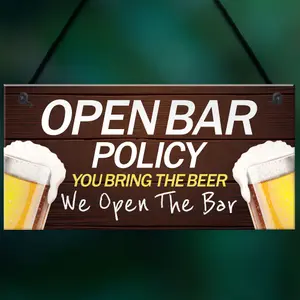 Funny Bar Sign Man Cave Pub Bar Sign Hanging Sign Gift For Him Gift