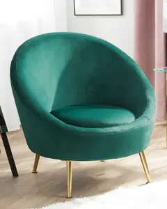 Armchair LANGA Velvet Dark Green